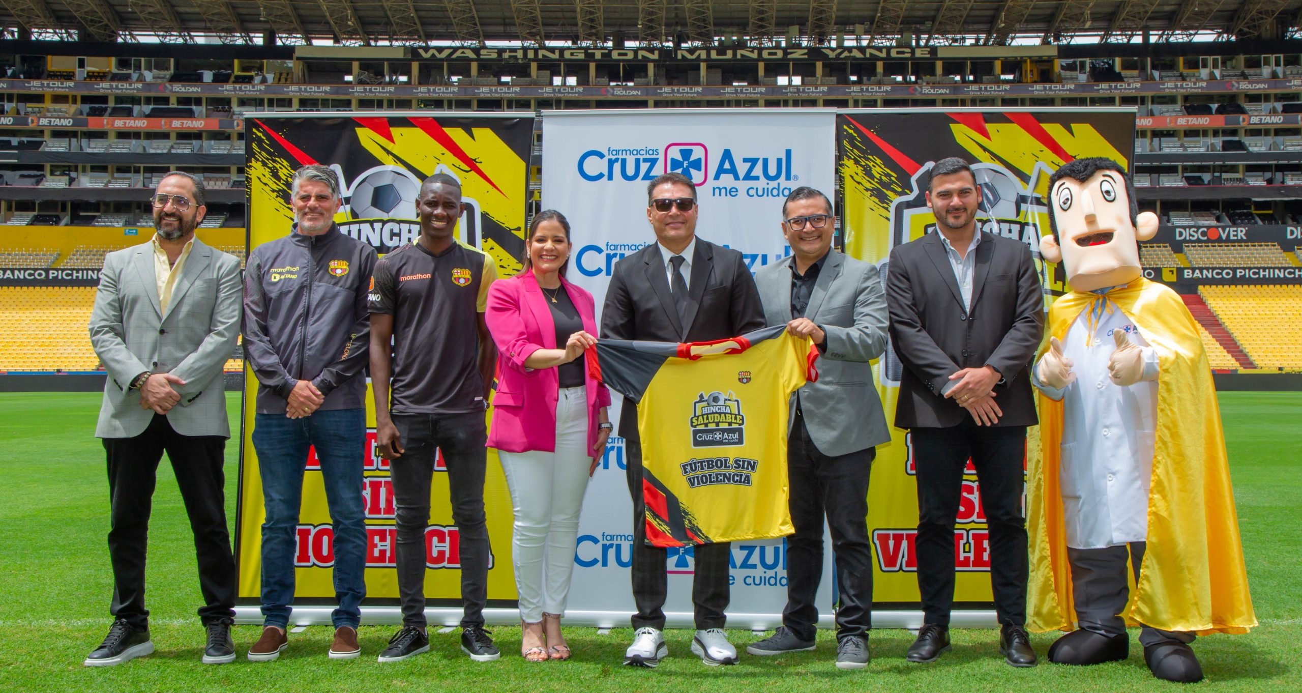 Lee más sobre el artículo Farmacias Cruz Azul y BSC impulsan campaña “Hincha Saludable”  La franquicia de Farmacias Cruz Azul busca fomentar espacios libres de violencia en los estadios y una convivencia pacífica en el fútbol y otros deportes