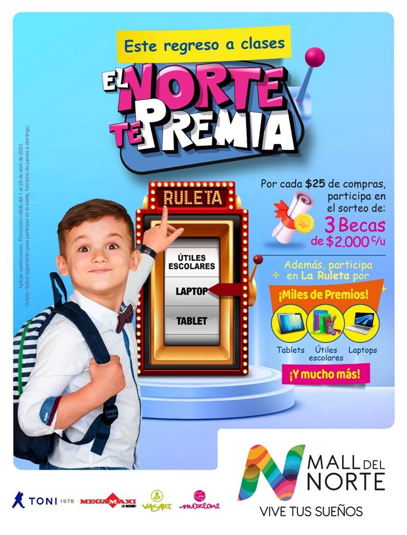 Lee más sobre el artículo MALL DEL NORTE PREMIA LAS COMPRAS DE SUS CLIENTES EN CAMPAÑA DE REGRESO A CLASES