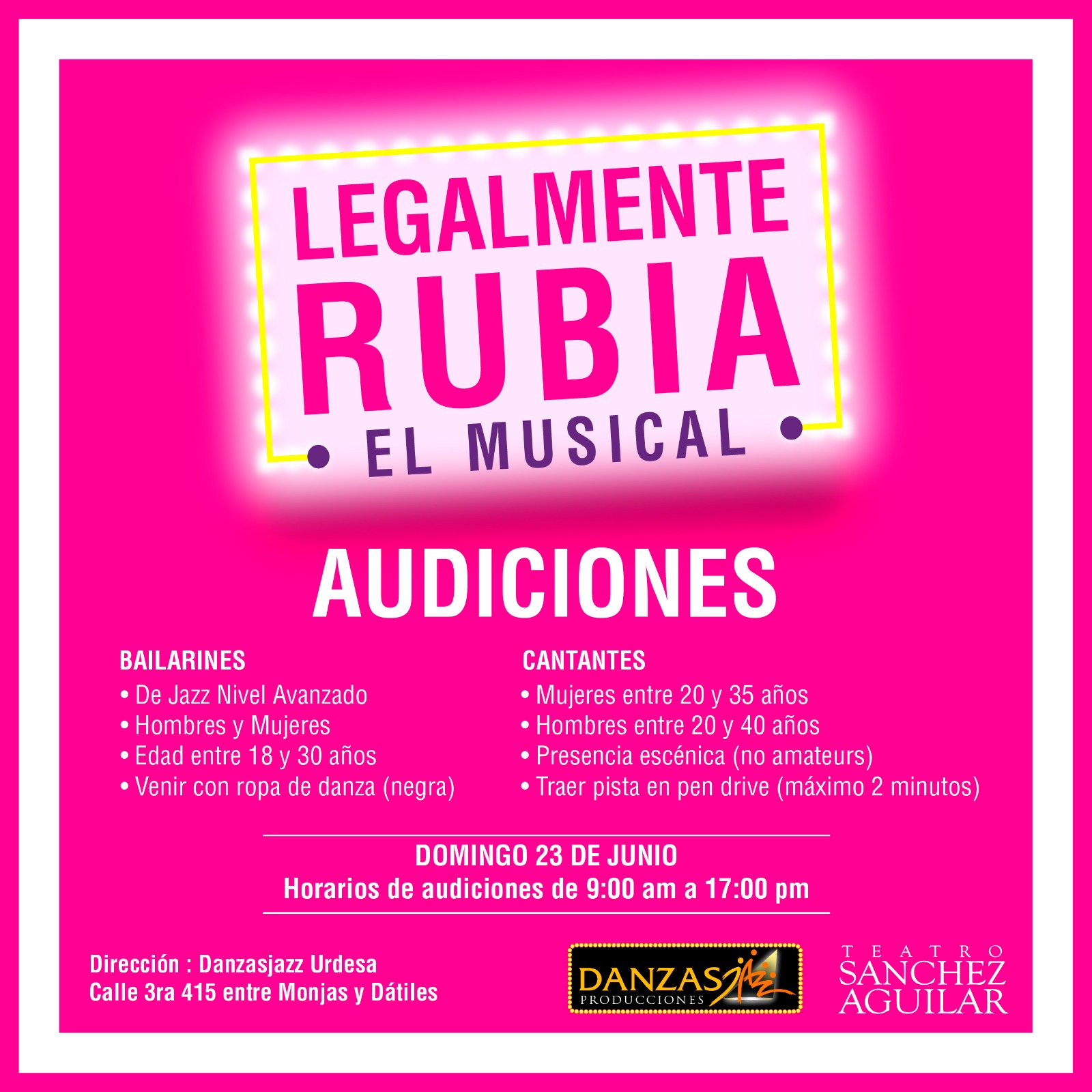 Lee más sobre el artículo ¡DANZAS JAZZ PONDRÁ EN ESCENA EL MUSICAL  «LEGALMENTE RUBIA”!