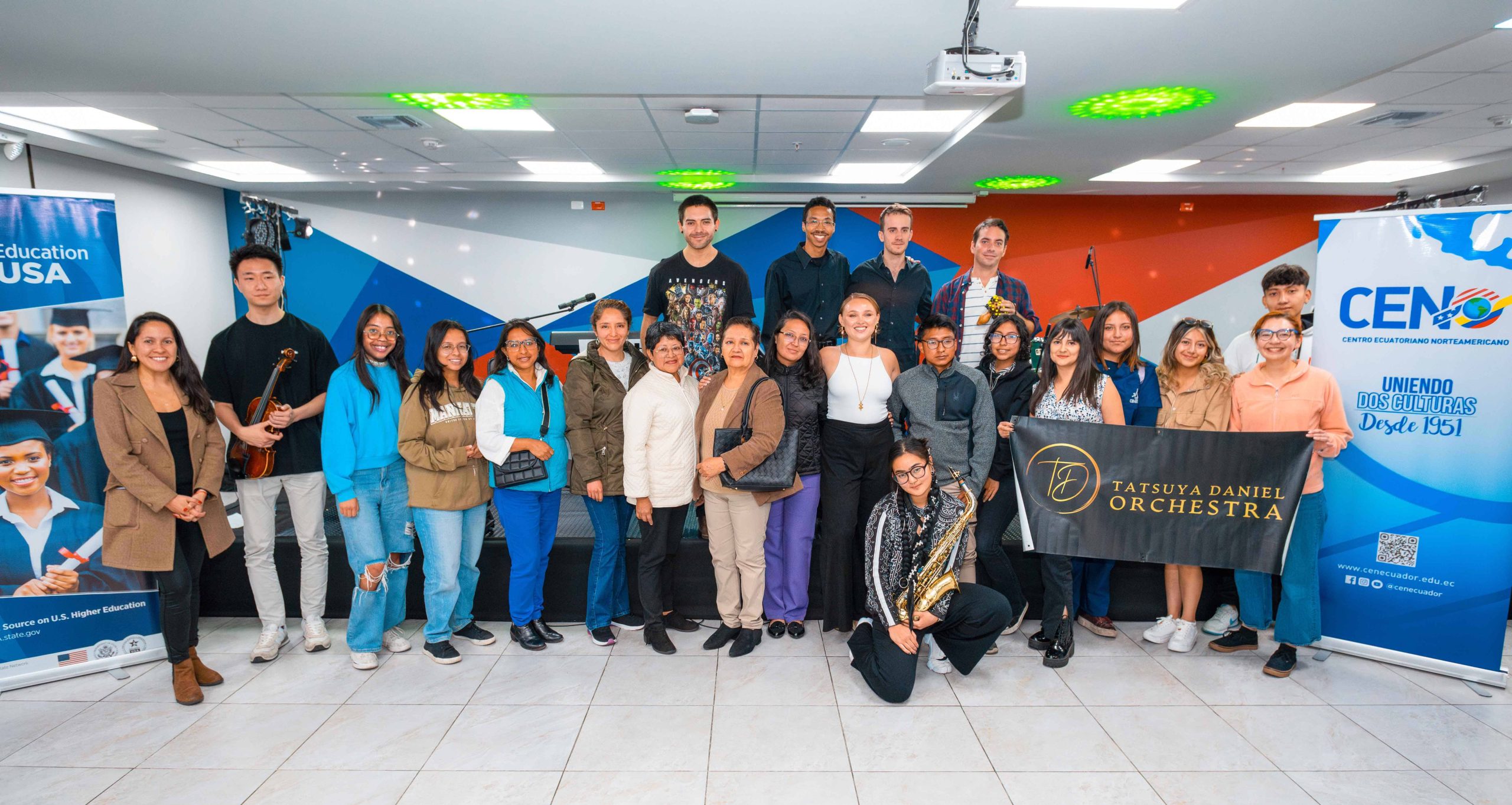 Lee más sobre el artículo El Centro Ecuatoriano Norteamericano (CEN) y Education USA organizaron una noche de cultura y motivación con la Tatsuya Daniel Orchestra