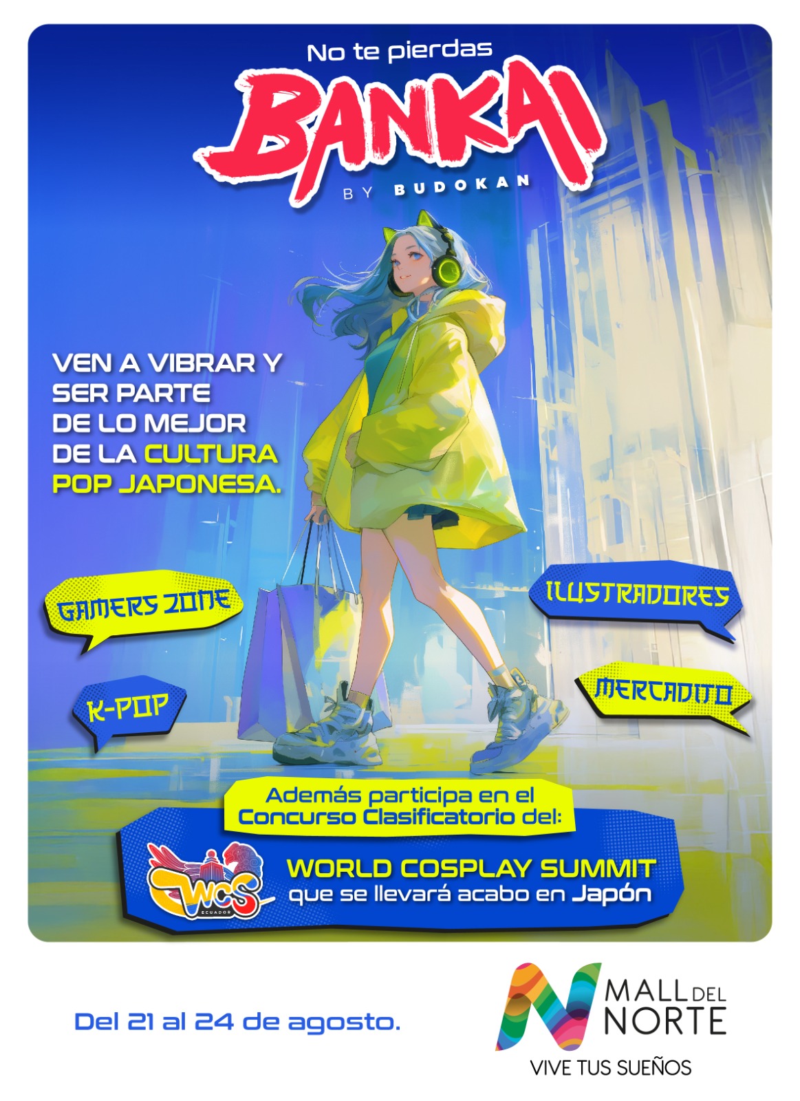 Lee más sobre el artículo MALL DEL NORTE ACOGE LA CULTURA JAPONESA CON EL BANKAI BY BUDOKAN Y EL CLASIFICATORIO DEL WORLD COSPLAY SUMMIT