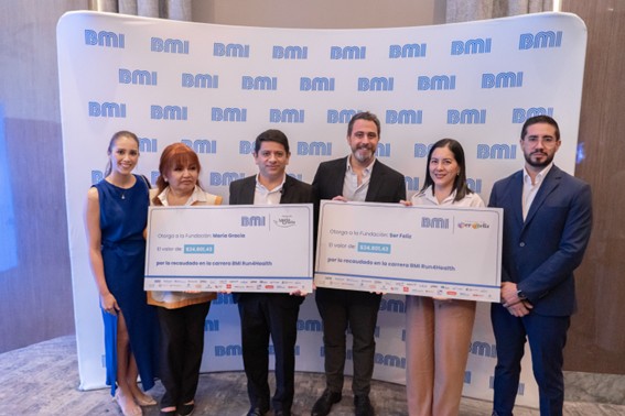 BMI Ecuador empresa organizadora de BMI Run4Health 2025, supera su meta y entrega $75.000 a tres fundaciones de Quito y Guayaquil