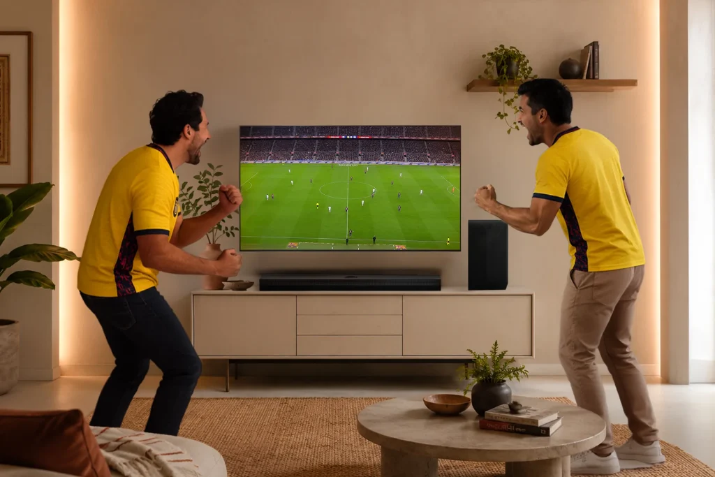 LG lleva la emoción del fútbol a otro nivel con su línea de barras de sonido para el hogar
