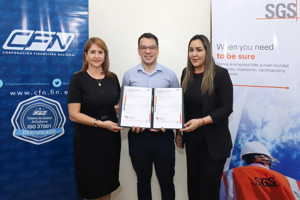 LA CFN RENUEVA SU SELLO DE INTEGRIDAD CON LA  RECERTIFICACIÓN DE LA NORMA ISO 37001 ANTISOBORNO