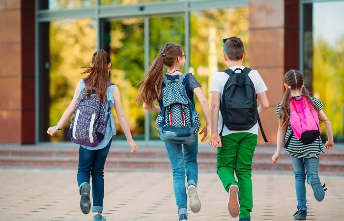 Group,Of,Kids,Going,To,School,Together